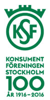 KfS 100 år - grön stående